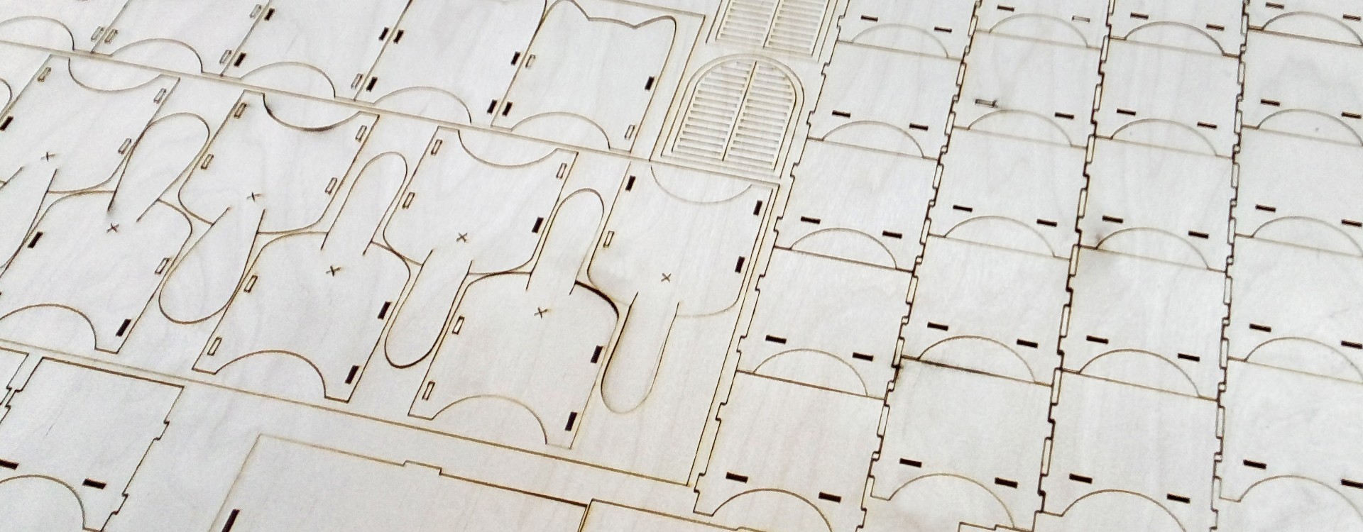 Laser cutting of plywood and other materials, custom laser cutting